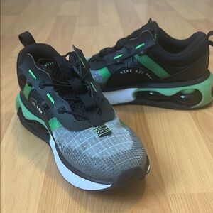 Nike Air Max Black and Lime Green Shoes